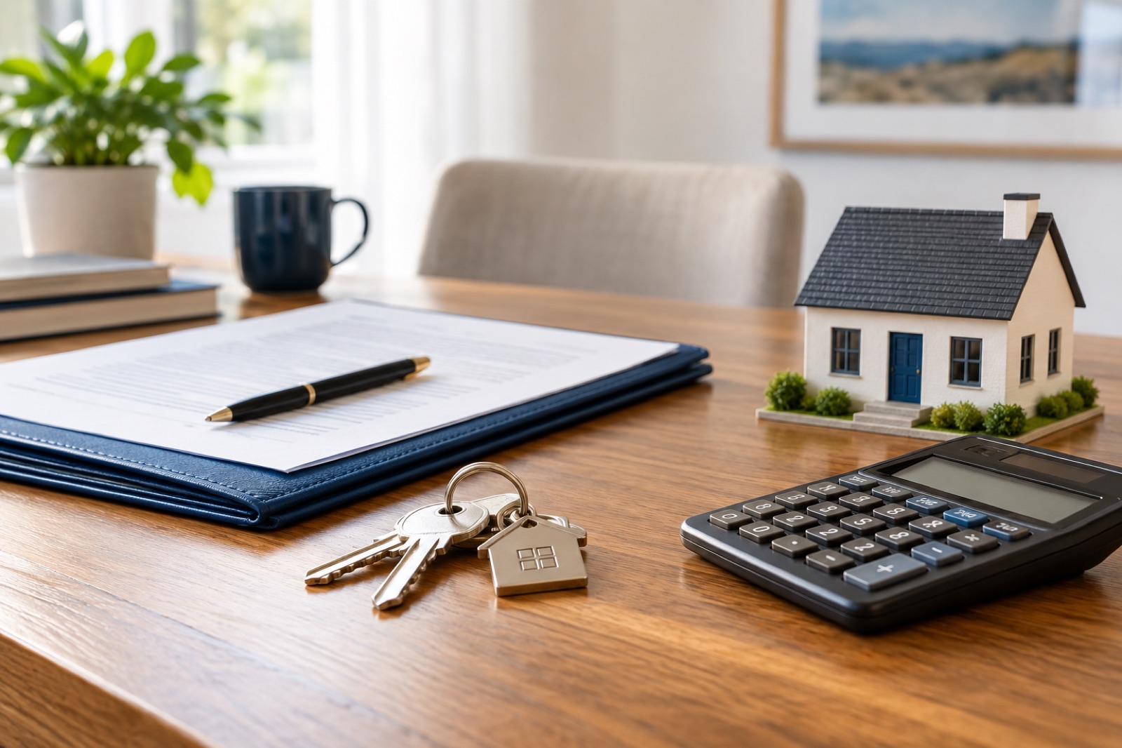 Editorial scene illustrating the home buying process